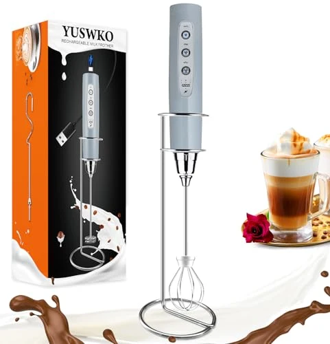 Trendy Rechargeable Milk Frother for Coffee Minimalist
