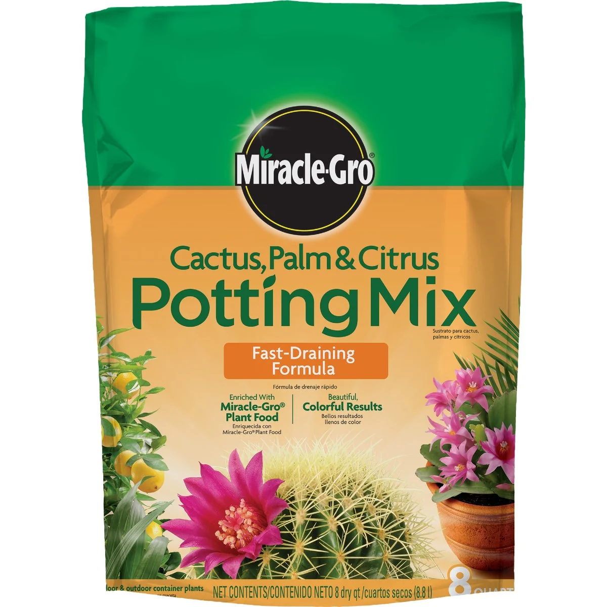 Genuine -Gro 8 Qt. 11 Lb. Fast Draiing Cactus Palm Citrus Potting Soil Breathable
