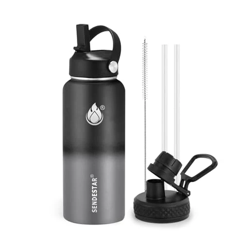 Reusable Insulated Water Bottle 32 oz with Straw Trusted