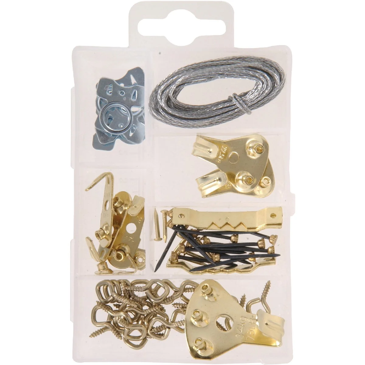 Eco-Friendly Hillman The Fastener Center Steel Heavy-Duty Picture Hanger Fastener Assortment Kit 60 Pcs. Relaxed