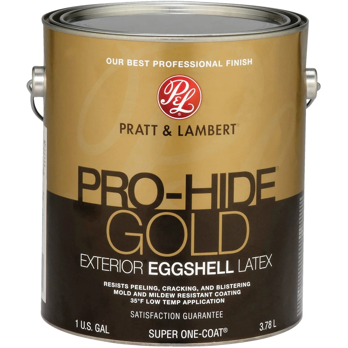 Safe Pratt Lambert Pro-Hide Gold Latex Eggshell Exterior House Paint Base 3 1 Gal. High-Quality