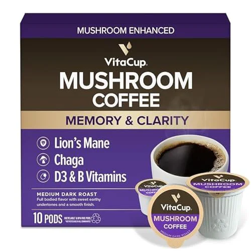 Professional Mushroom Coffee Pods 10 Count Refined