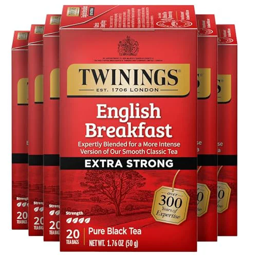 Practical Extra Strong English Breakfast Black Tea Bags 120 Count Recyclable