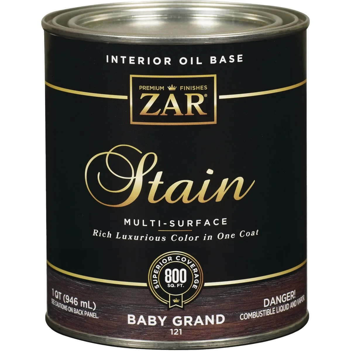 Verified ZAR Oil-Based Wood Stain Baby Grand 1 Qt. Consistent