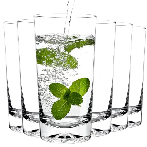 High-Performance Drinking Highball Glasses Set of 6 6 Count Premium Material