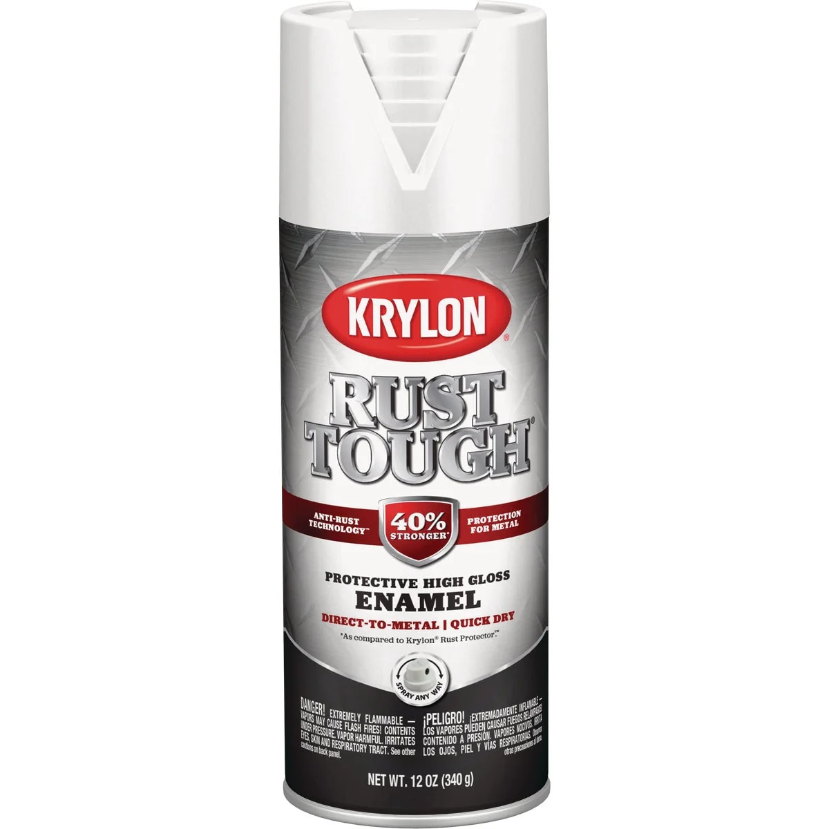 Crafted Krylon Rust Protector 12 Oz. Gloss Alkyd Enamel Spray Paint White Exceptional