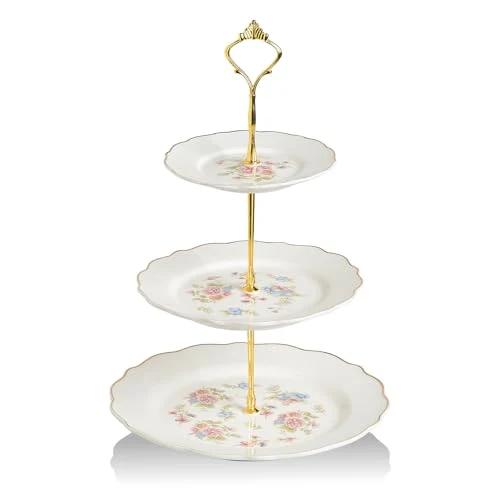Superior Sweejar 3 Tier Ceramic Cake Stand Wedding High-Grade