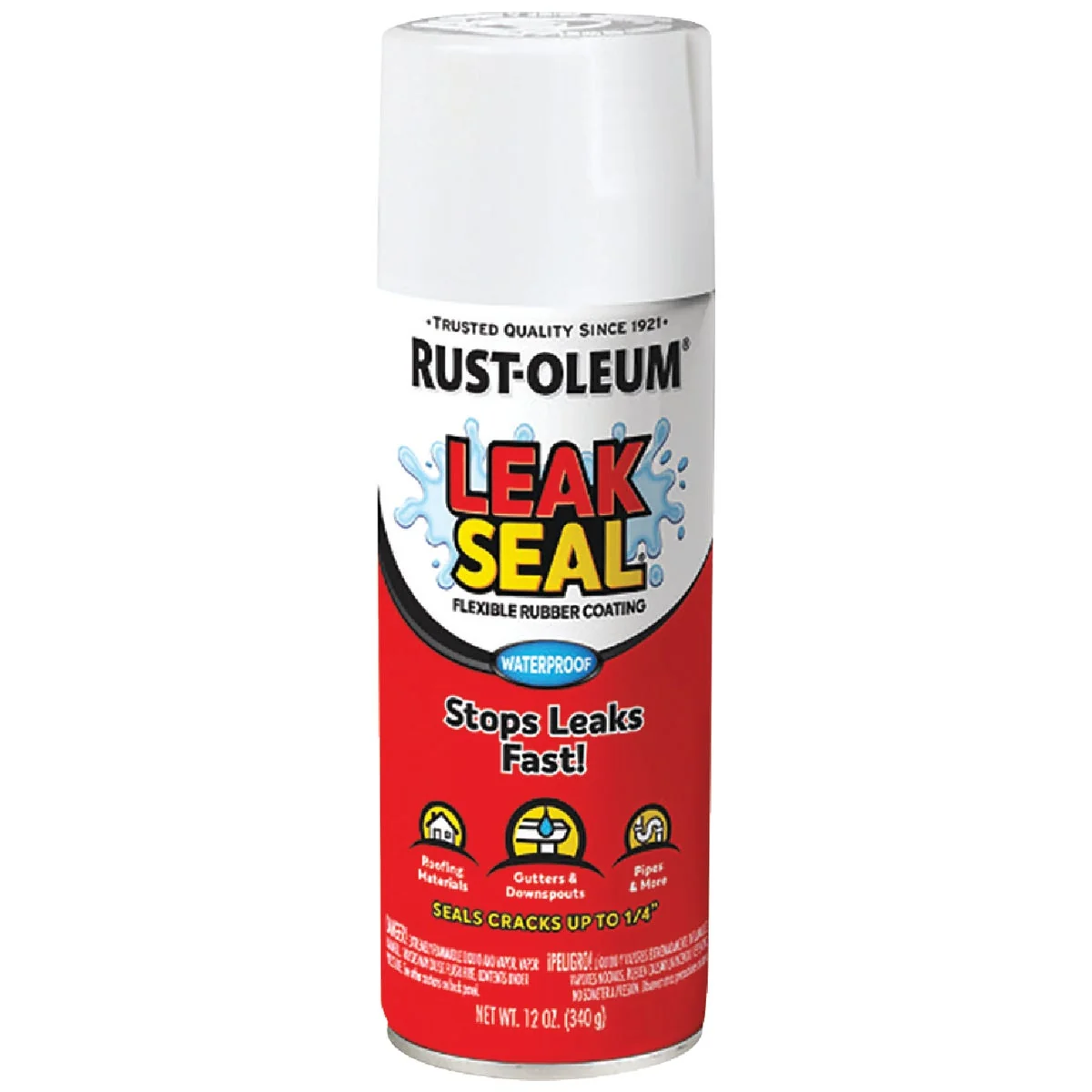 Exclusive Rust-Oleum LeakSeal 12 Oz. Flexible Rubber Coating White Recyclable