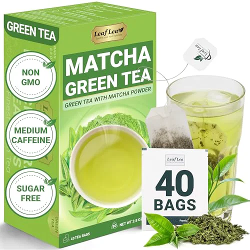 Dependable Matcha Green Tea Bags 40 Count User-Friendly
