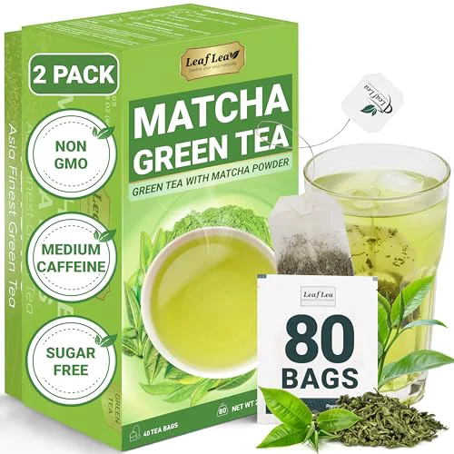 Top-Quality Matcha Green Tea Bags 80 Count Efficient