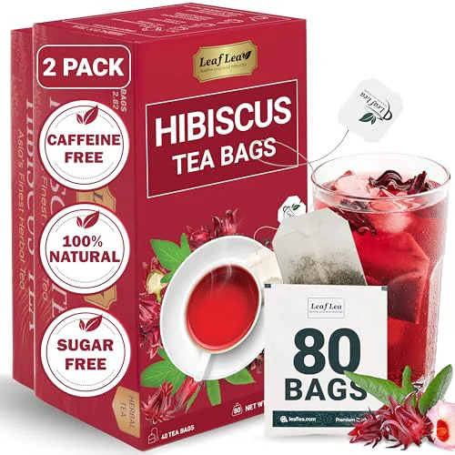 Certified 80 Hibiscus Tea Bags 80 Count Artisan