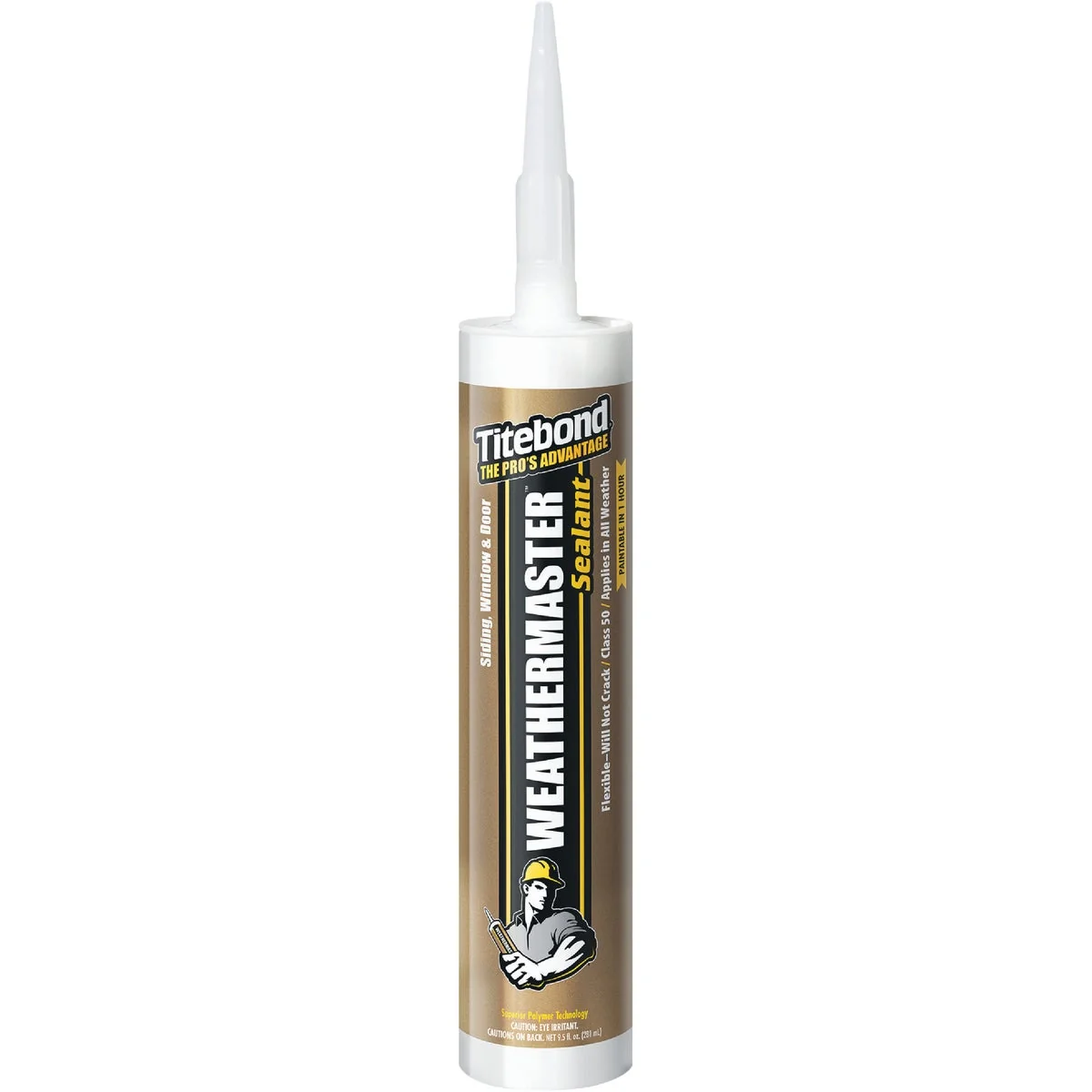 Flexible Titebond WeatherMaster 10 Oz. Polymer Sealant 44011 Translucent Enhanced