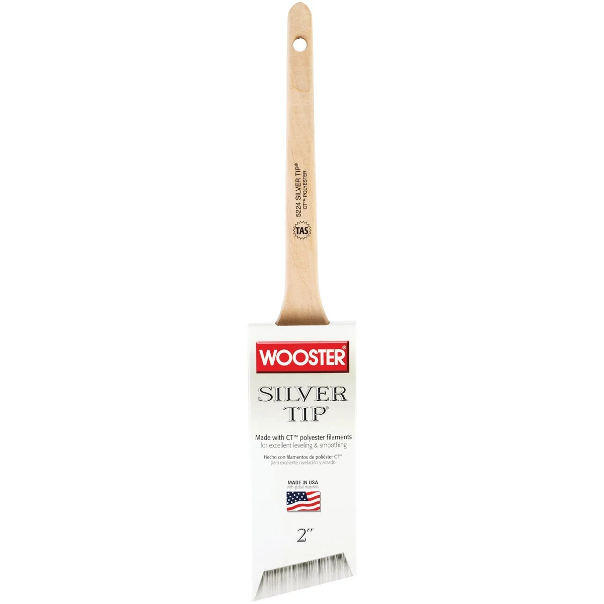 Artisan Wooster SILVER TIP 2 In. Thin Angle Sash Paint Brush Premium Material