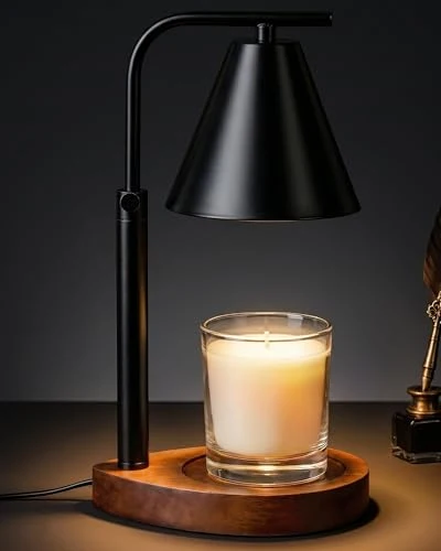 Durable Black Candle Warmer Lamp with Timer Original