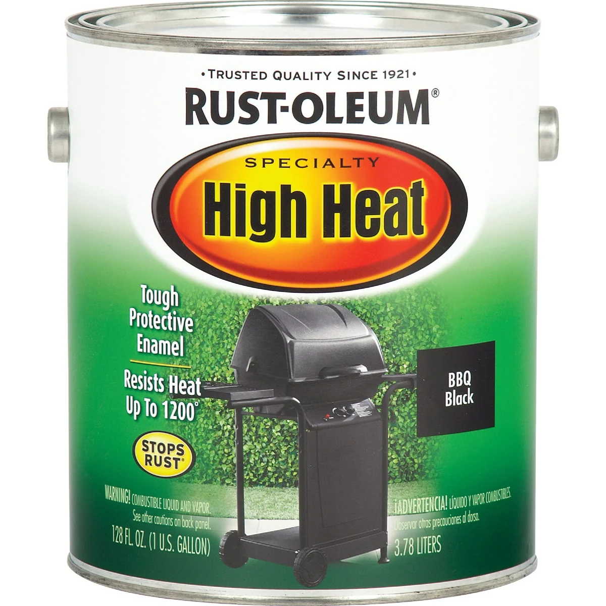 Relaxed Rust-Oleum Satin High Heat Enamel BBQ Black 1 Gal. Premium Material