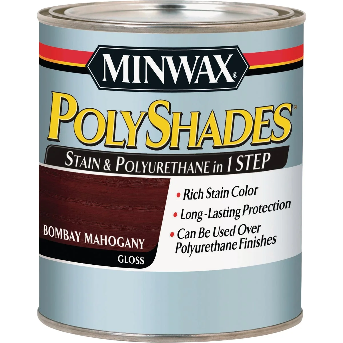 Expertly Made Minwax Polyshades 1 2 Pt. Gloss Stain Finish Polyurethane In 1-Step Espresso Consistent