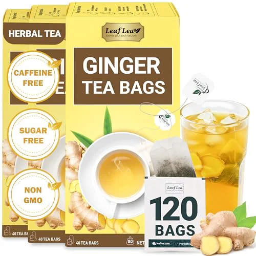 Crafted Ginger Tea Bags 120 Count Fashionable