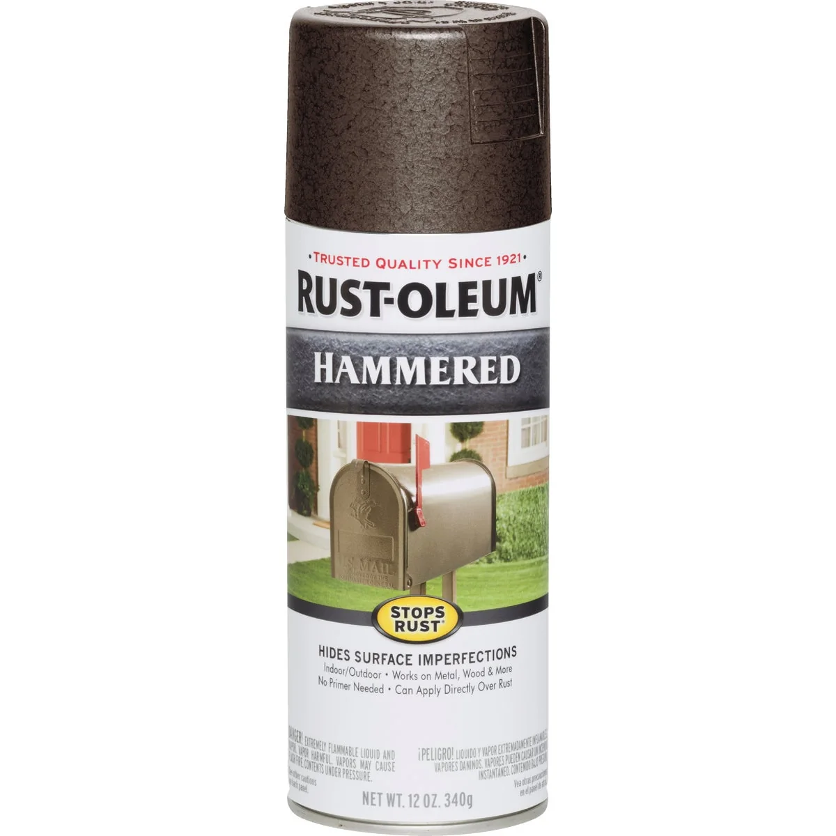 Contemporary Rust-Oleum Brown Metallic 12 Oz. Hammered Finish Spray Paint Verified