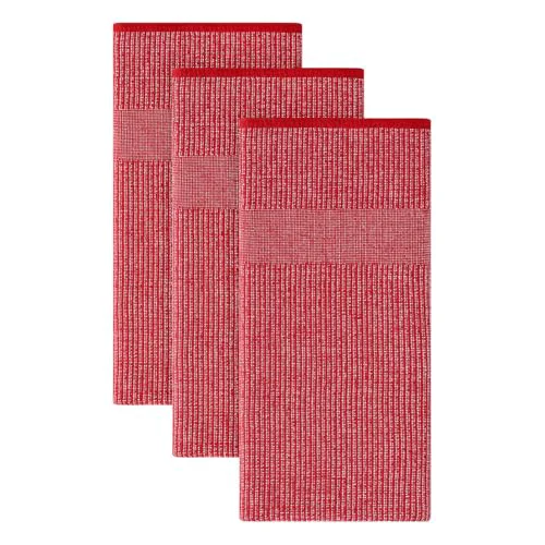 Elite 380 GSM Cotton Premium Kitchen Towels 3 Pack 3 Count High-End