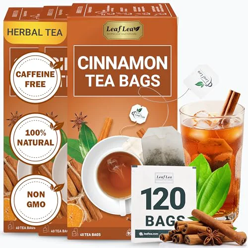 High-End Cinnamon Tea Bags 120 Count Modern