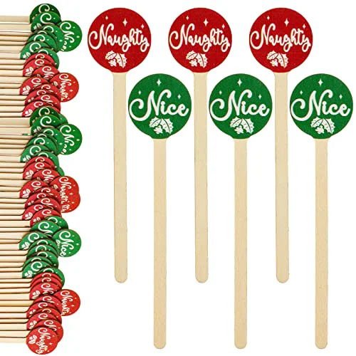 Solid 120 Pcs Wooden Christmas Coffee Stirrers Stir Sticks Next-Generation