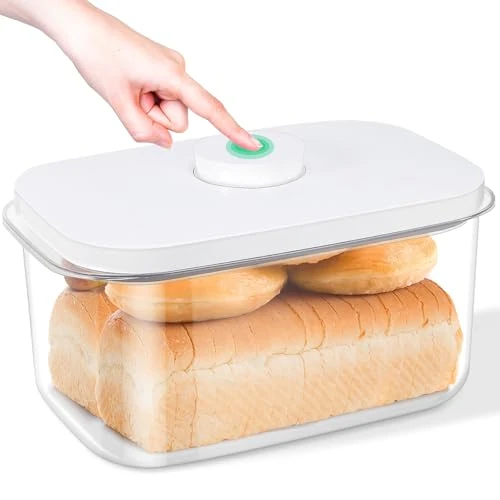 Traditional Large Bread Box with Easy Verified