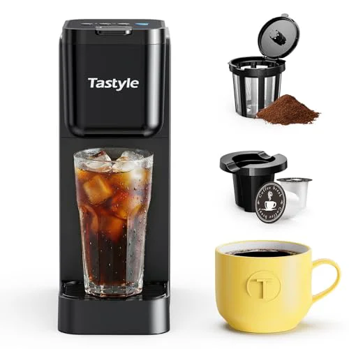 Specialty Single Serve Coffee Maker Hot and Iced with Bold Brew First-Class