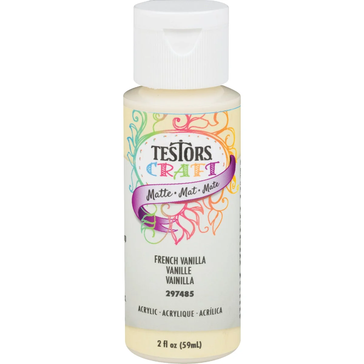 User-Friendly Testors 2 Oz. Acrylic Matte Craft Paint French Vanilla Fast
