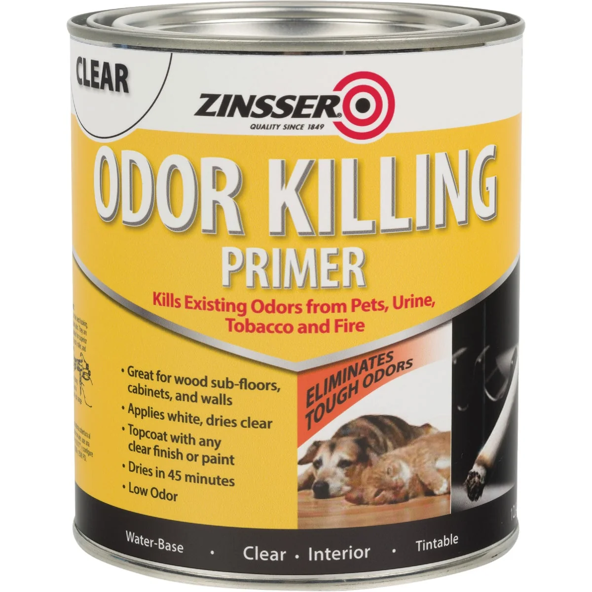 Verified Zinsser Odor Killing Water-Based Interior Primer White 1 Qt. Trusted