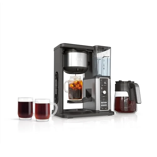 Effective Hot Iced XL Coffee Maker with Rapid Cold Brew Solid