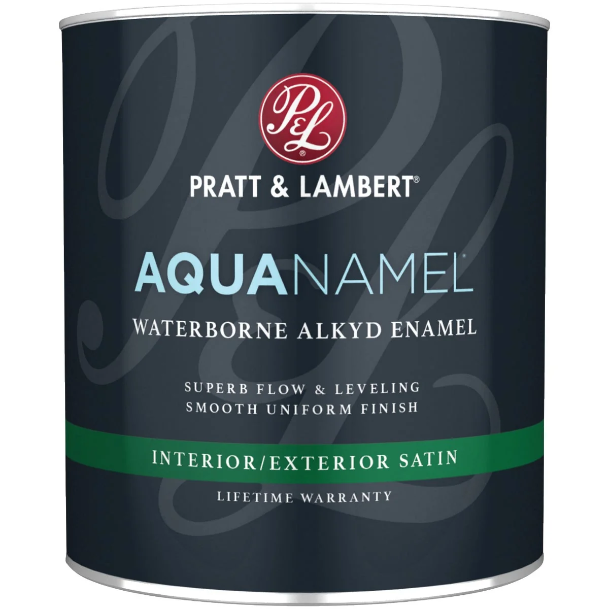 Smooth Pratt Lambert Aquanamel Waterborne Alkyd Satin Interior Exterior Enamel Bright White Base 1 Qt. Trusted