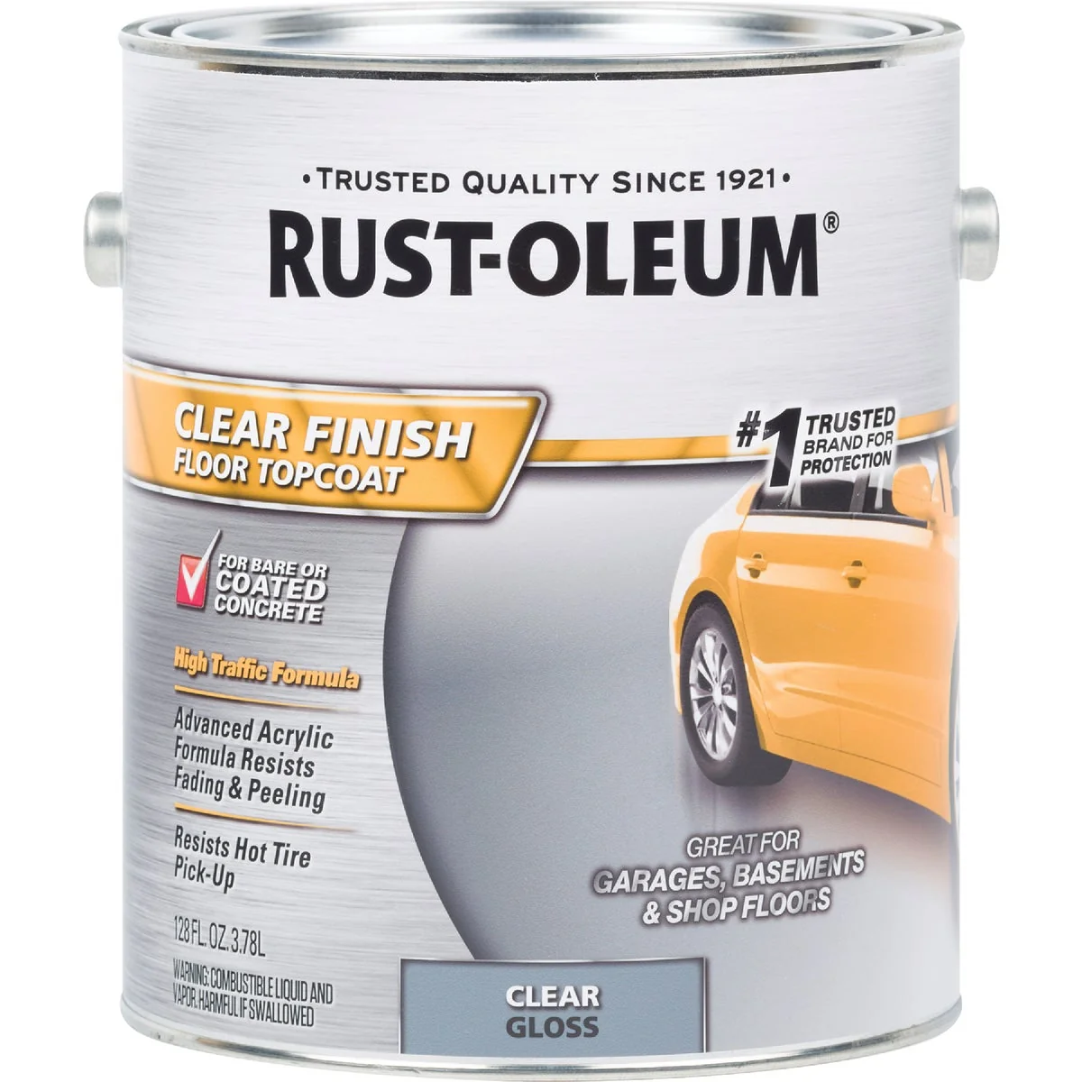High-Quality Rust-Oleum Clear Finish Topcoat Floor Coating 1 Gal. Fine Crafted