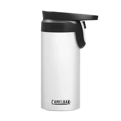 World-Class Forge Flow Insulated Stainless Steel Travel Mug White Detailed
