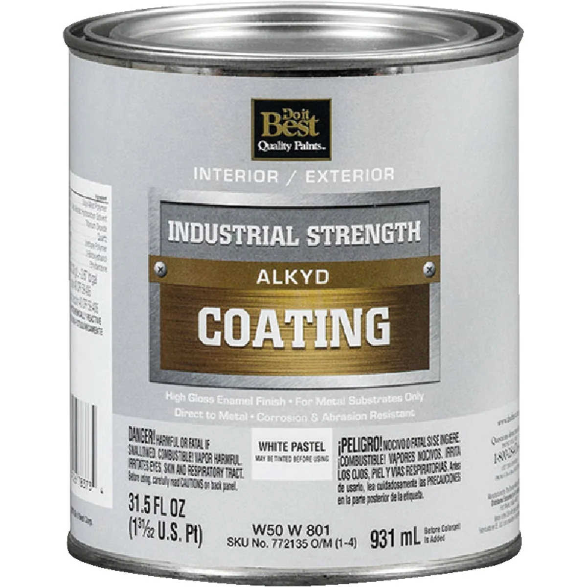 Solid Do it Pastel Base Alkyd Industrial Coating White 1 Qt. Smart