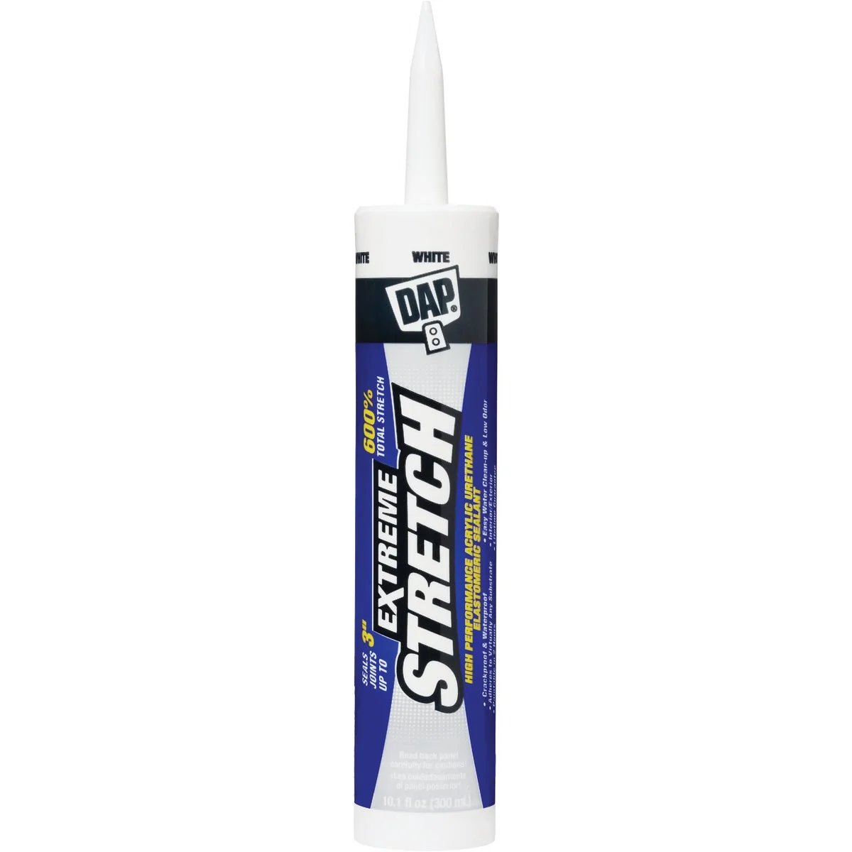 Unique DAP Extreme Stretch 10.1 Oz. Elastomeric Sealant White Lightweight