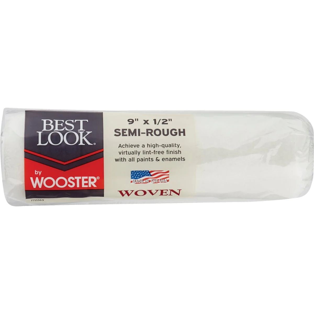 Clean Look By Wooster 9 In. x 1 2 In. Woven Fabric Roller Cover Efficient