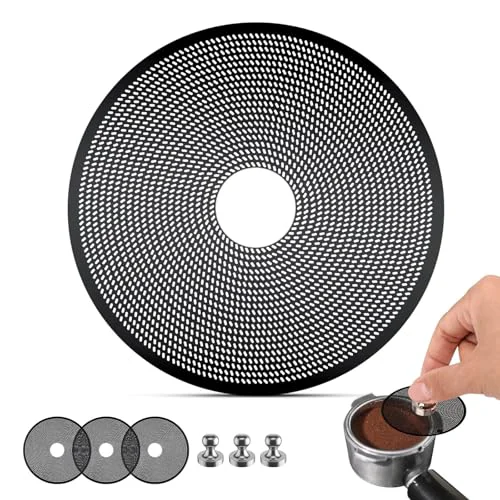 Practical 3 Pack 58mm Espresso Puck Screen with Round Hole in the Middle 3 Count Casual