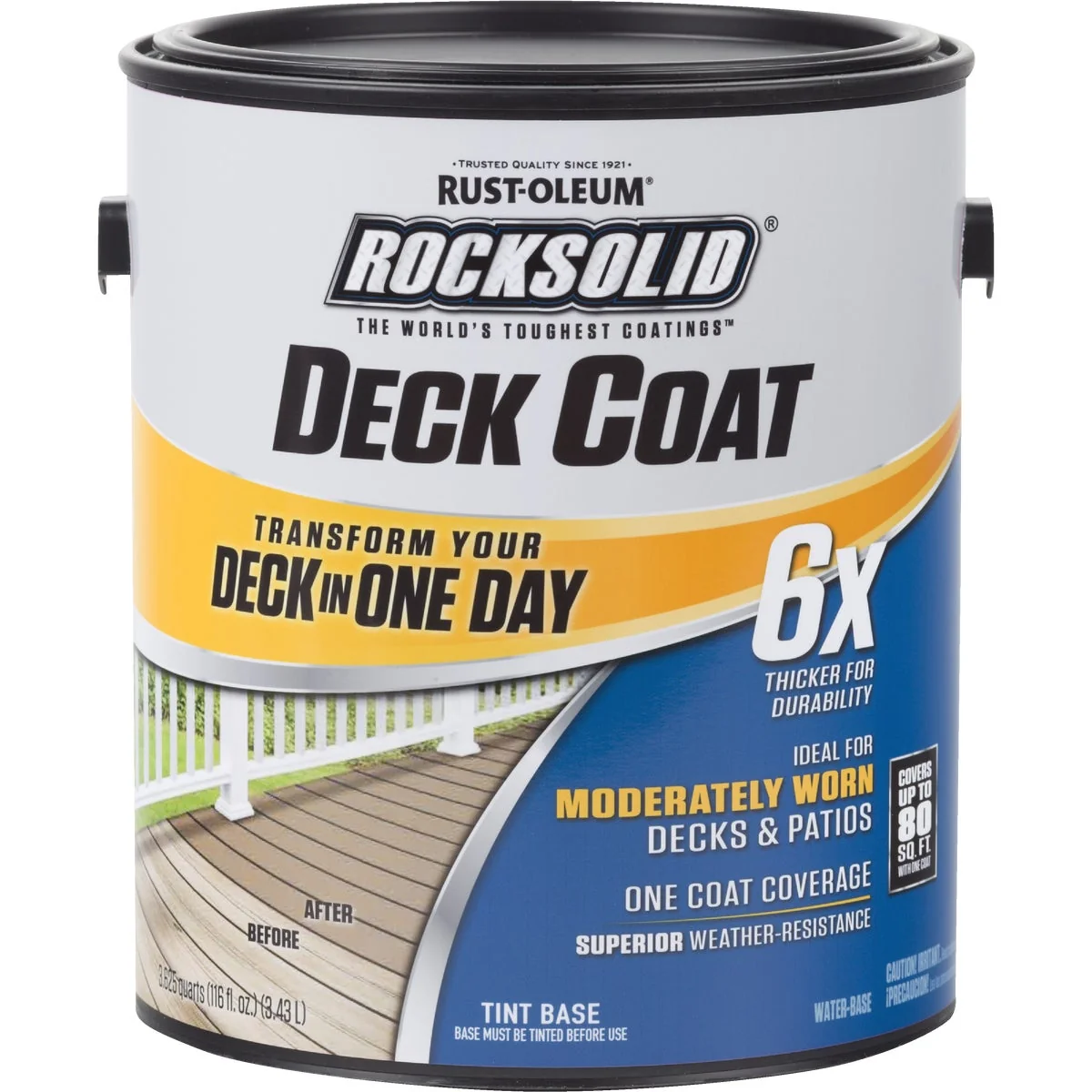 Fashionable Rust-Oleum RockSolid Tint Base Deck Coat 1 Gal. Prestigious