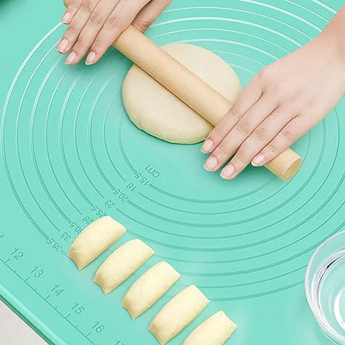 Long-Lasting Silicone Pastry Mat 28 20 Extra Thick Non Stick Baking Mat with Measurement Food Grade Silicone Rolling Dough Mat Solid