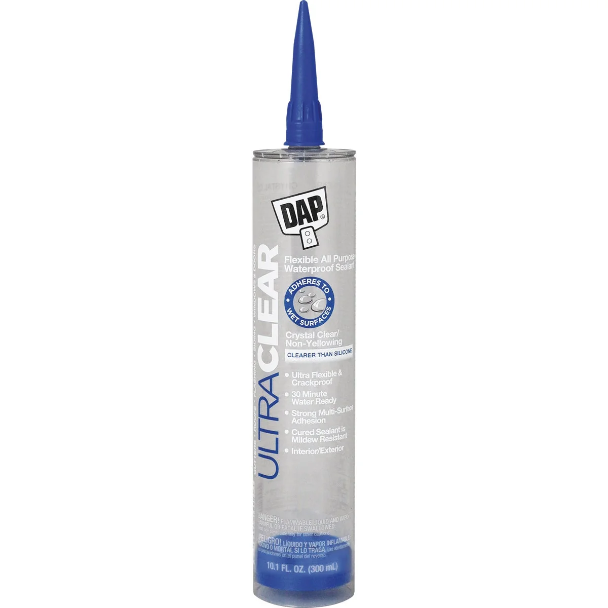 Selected DAP Ultra Clear 10.1 Oz. Flexible Elastomeric Sealant Clear Quality