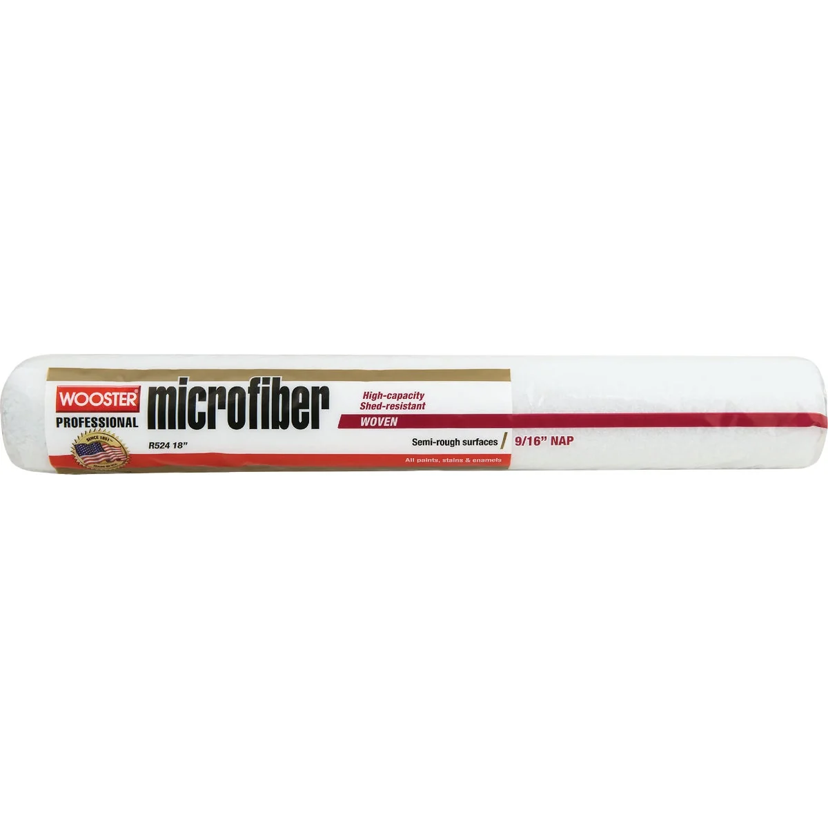User-Friendly Wooster 18 In. x 9 16 In. Microfiber Roller Cover Clean