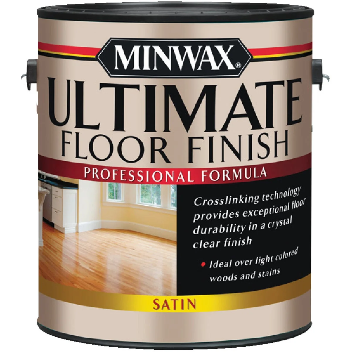Recyclable Minwax 1 Gallon Satin Water-Based Polyurethane Floor Finish Consistent