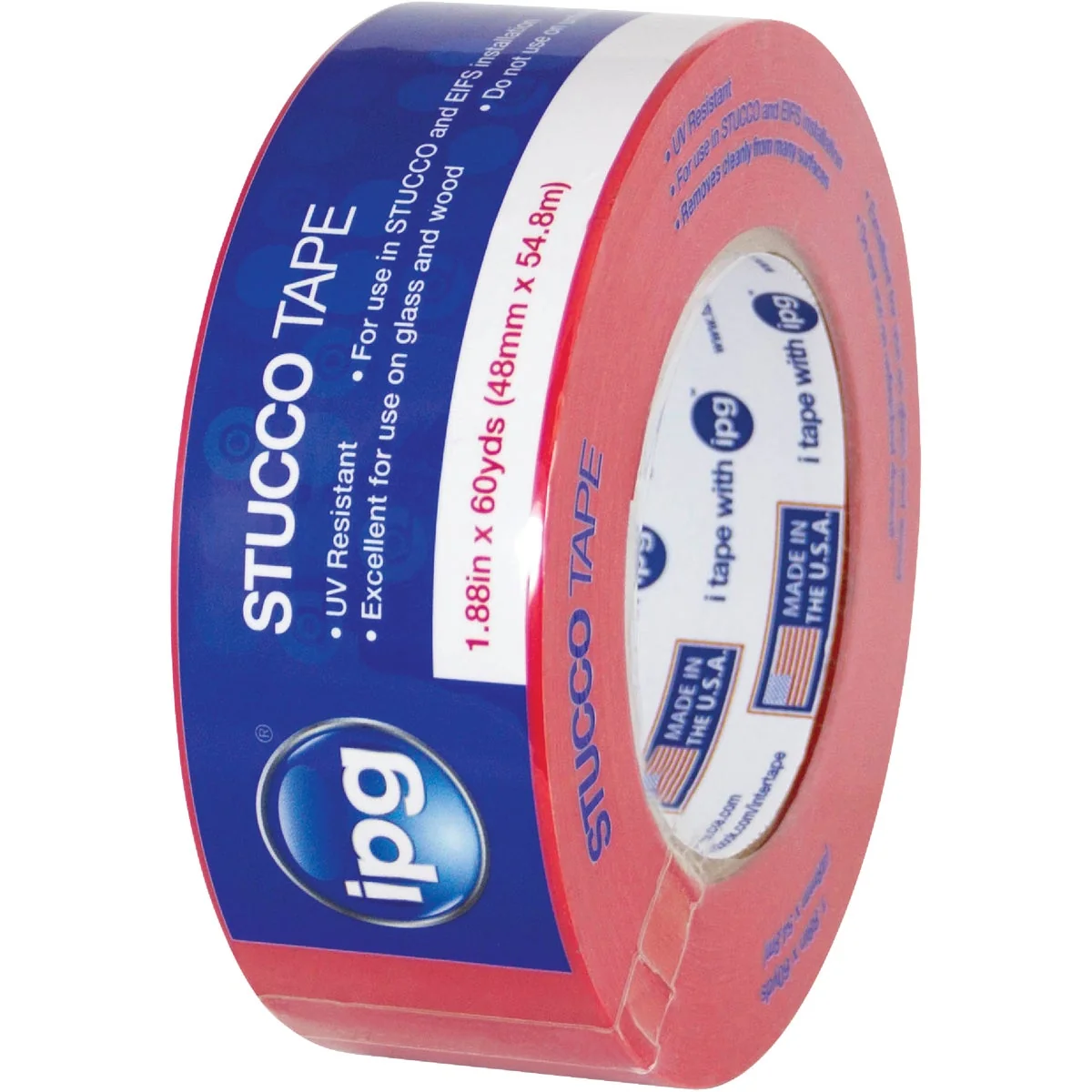 Long-Lasting IPG 1.88 In. x 60 Yd. Stucco Tape Effective