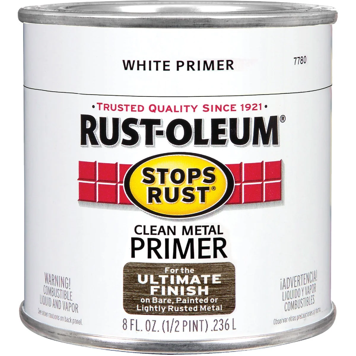 Soft Rust-Oleum Stops Rust Clean Metal Primer White 1 2 Pt. Original Design