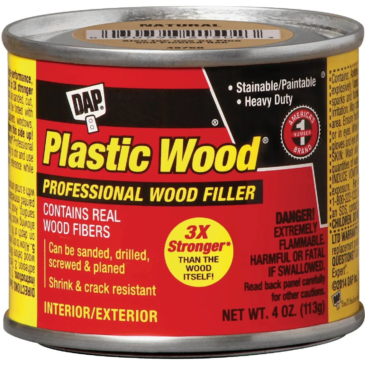 Responsible DAP Plastic Wood 4 Oz. Pine Solvent Professional Wood Filler Specialty