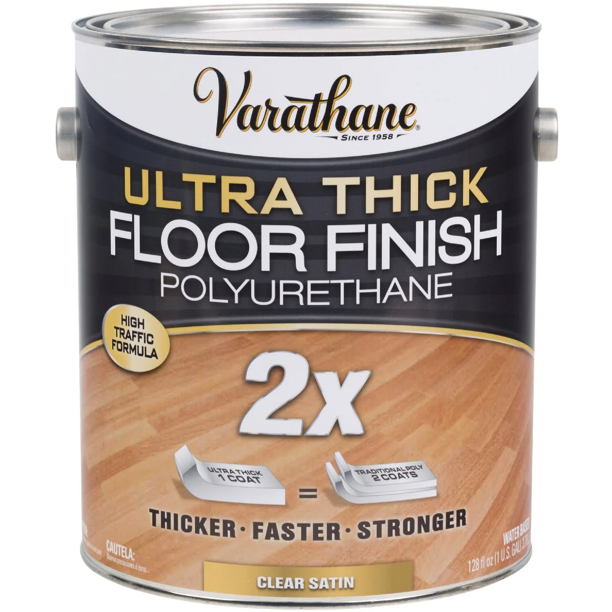 Pure Varathane 1 Gal. Ultra Thick Clear Satin Polyurethane Floor Finish Comfortable
