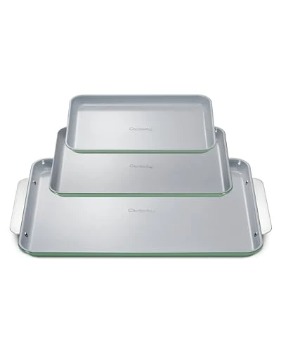 Pure Non Stick Ceramic Baking Sheet Trio 3 Count Exceptional