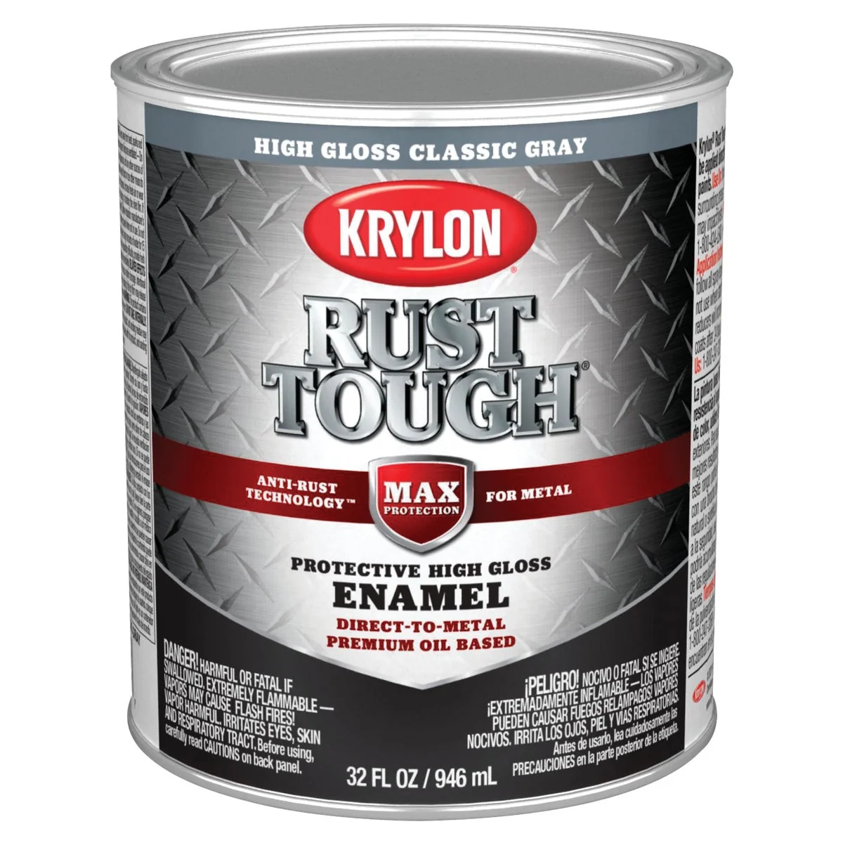 Innovative Valspar Anti-Rust Oil-Based Gloss Armor Rust Control Enamel Gray 1 Qt. Durable
