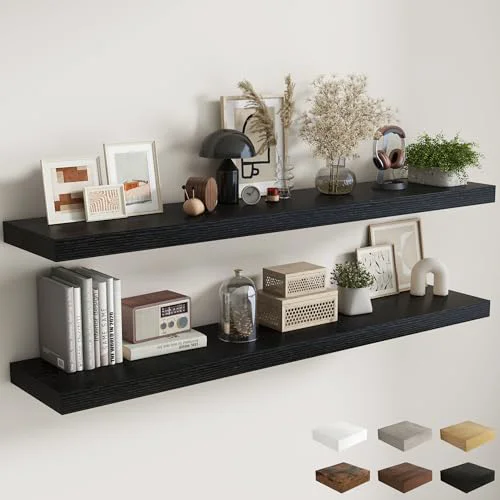 Eco-Friendly 72 Inch Floating Shelves 2 Count Effective