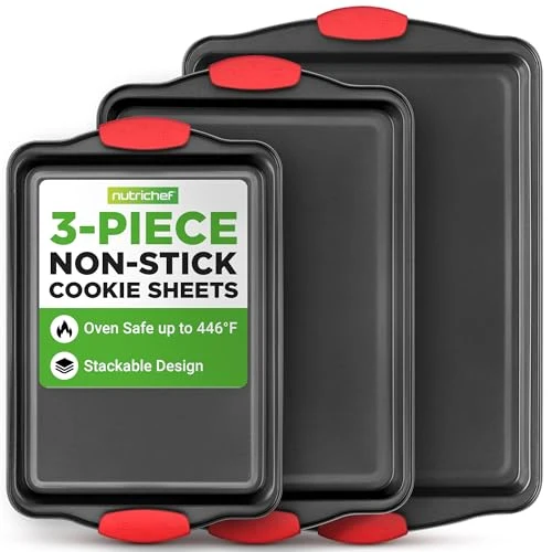 Selected 3 Piece Cookie Sheets for Baking 3 Count High-Grade